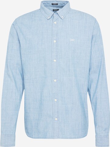 DENHAM Regular fit Overhemd 'RICH' in Blauw: voorkant