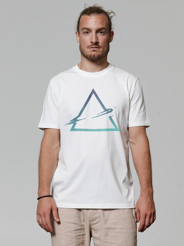 Watapparel T-Shirt ' Triangle ' in Weiß: Vorderseite