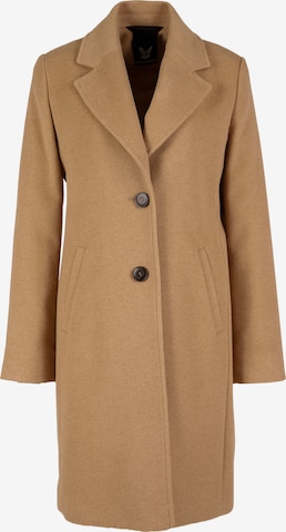 Fuchs Schmitt Between-Seasons Coat in Brown: front