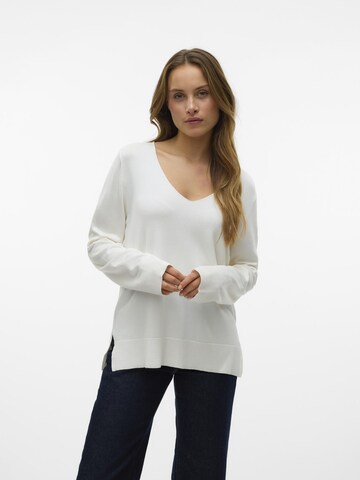 VERO MODA Sweater 'VMSilje' in Beige: front