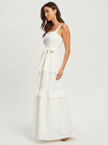 Robe 'NATALIA' Tussah en blanc