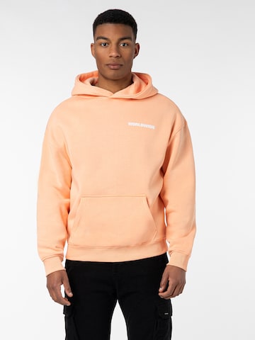 Sublevel Sweatshirt 'Worldwide' in Oranje: voorkant
