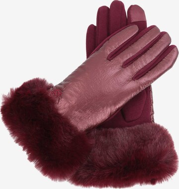 Kazar Full Finger Gloves in Red: front