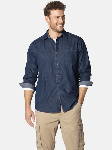 BABISTA Regular fit Button Up Shirt ' Batimino ' in Blue: front