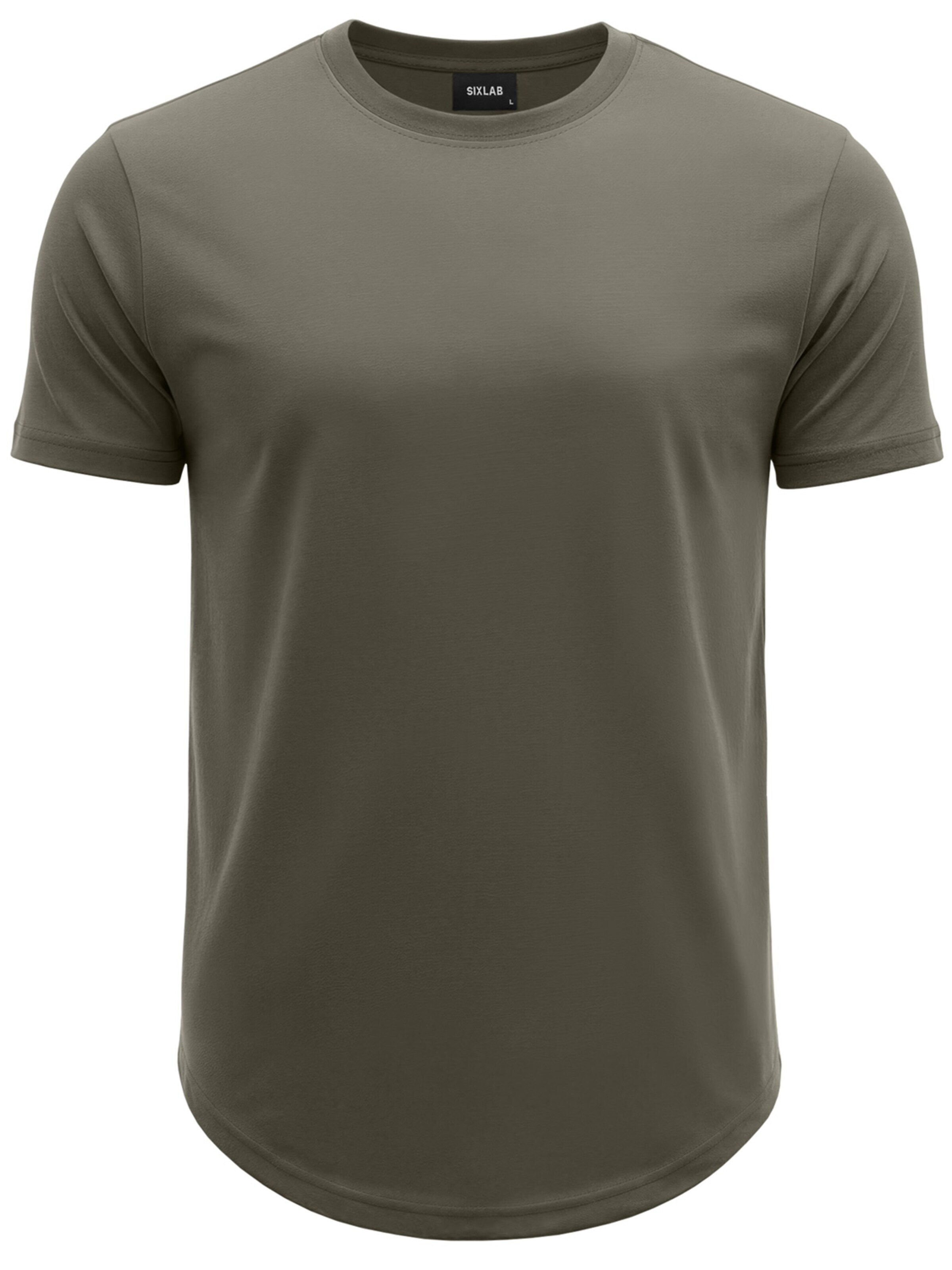 SIXLAB Shirt 'Round T-Shirt'‌‌‌ in Grün: Vorderseite