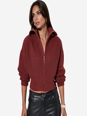 Cardigan Viorna en rouge : devant