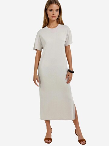 Busem Dress in Beige: front