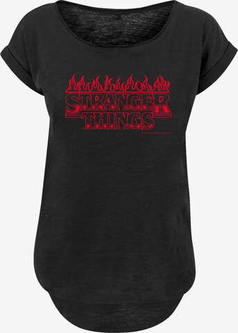 F4NT4STIC Shirt 'Stranger Things Netflix TV Series' in Black: front