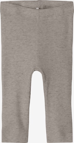 NAME IT Skinny Leggingsit 'NBNKAB' värissä harmaa: etupuoli