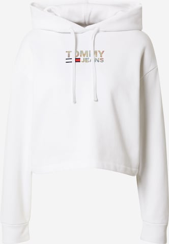 Tommy Jeans Sweatshirt in Weiß: predná strana