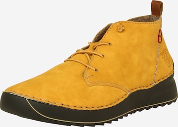 Bottines à lacets Rieker en jaune : devant