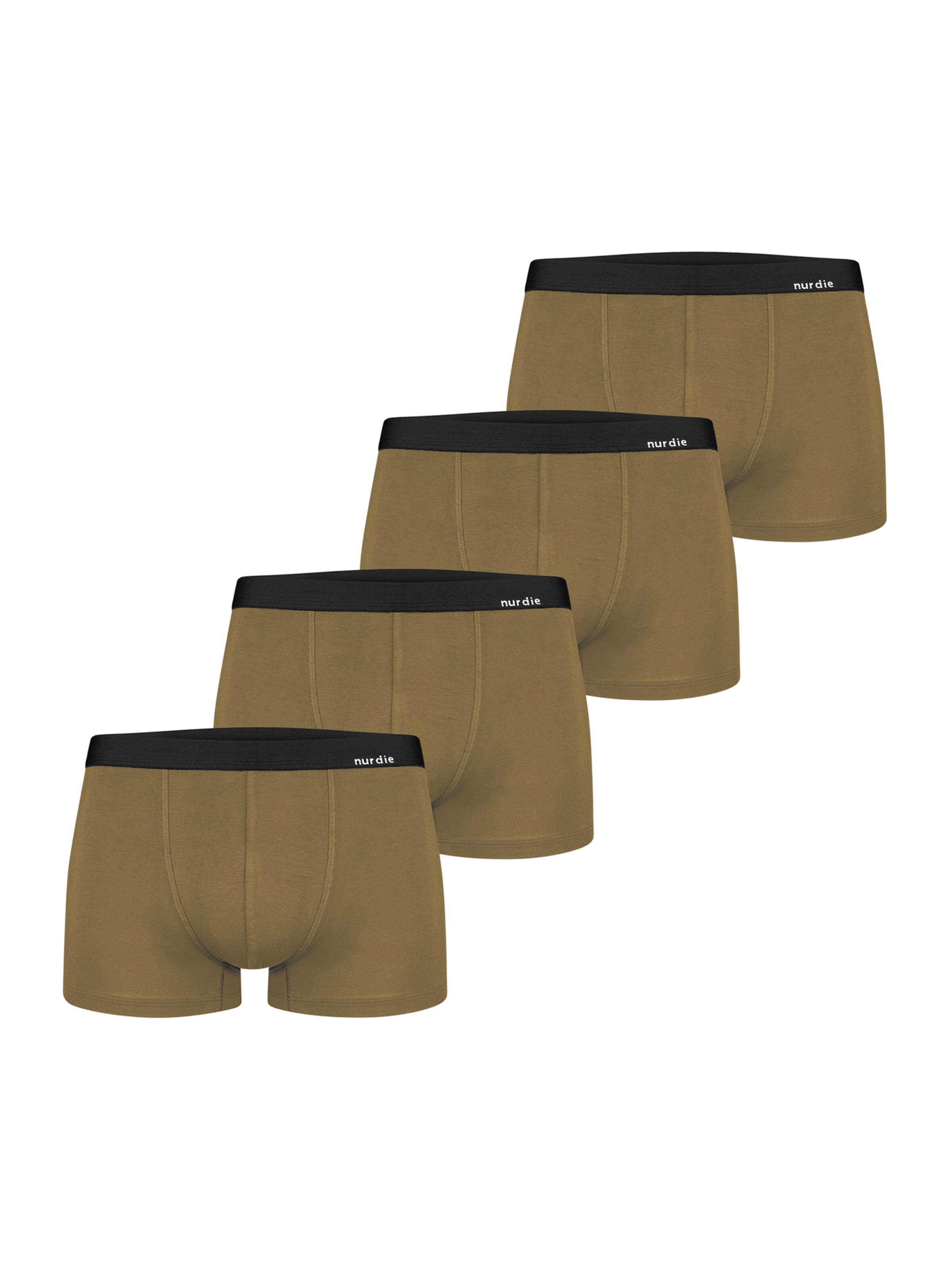 Boxers ' Boxer Bambus ' Nur Die en marron : devant