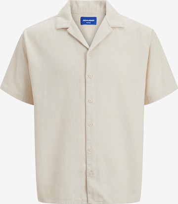 JACK & JONES Comfort fit Overhemd 'Caleb' in Beige: voorkant