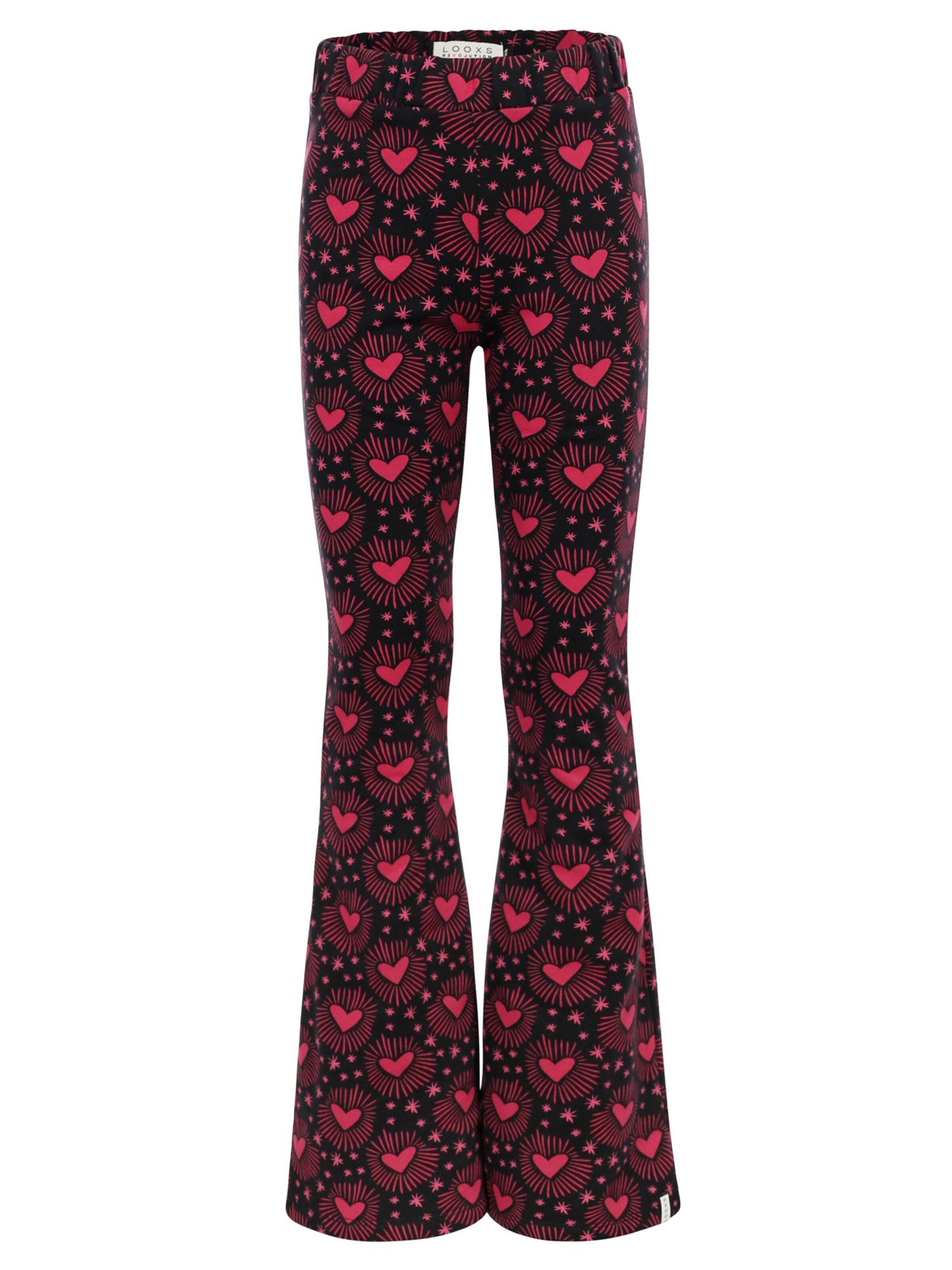 Looxs Revolution Flared Broek in Rood: voorkant