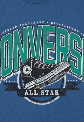 CONVERSE Shirt 'VARCITY SNEAKER' in Blauw