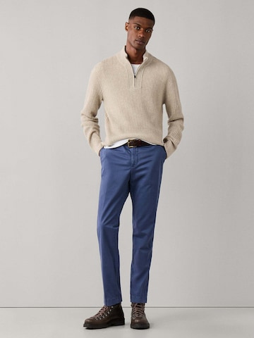 Coupe slim Pantalon chino 'KENSINGTON ' Hackett London en bleu