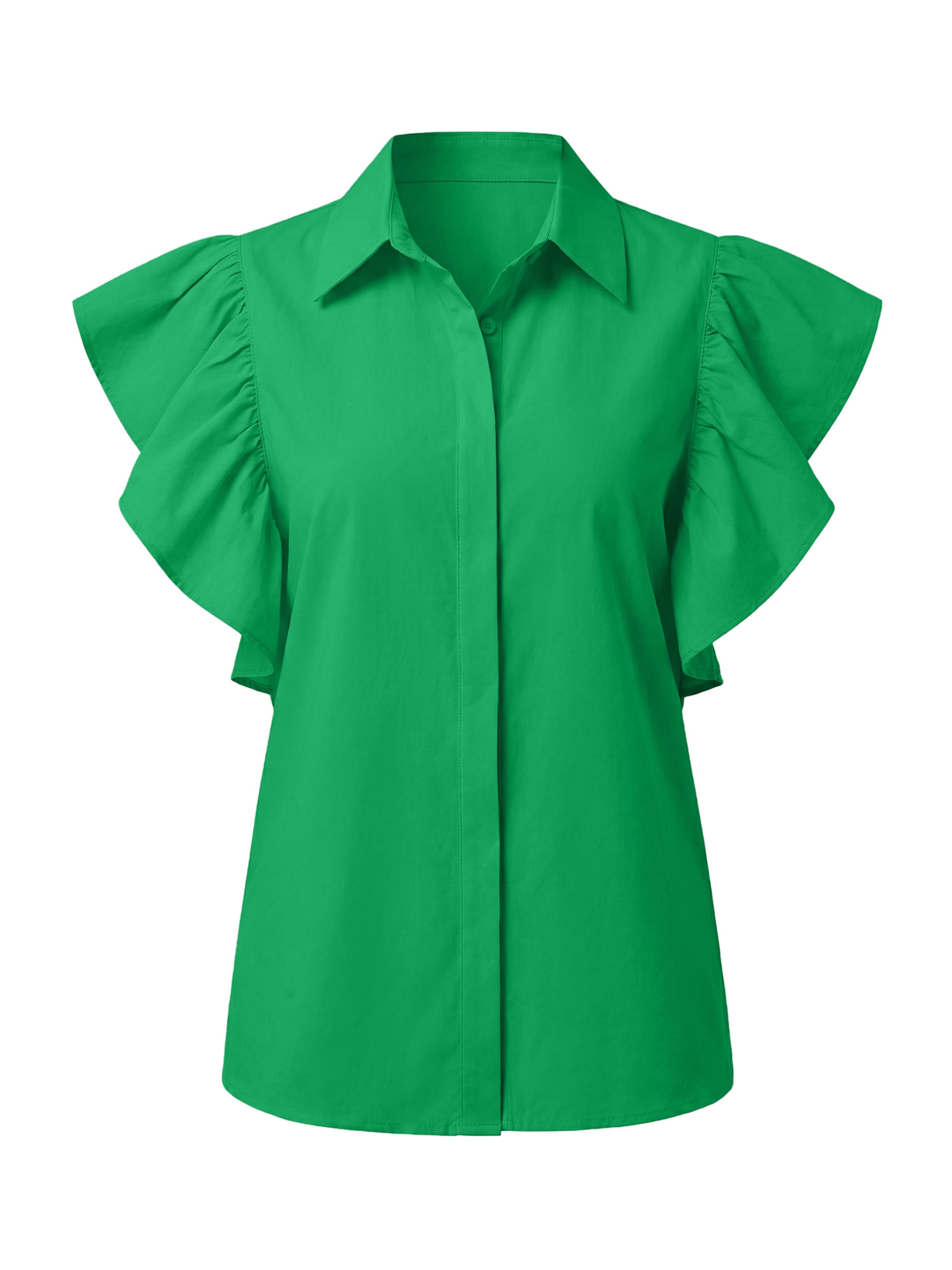 Bluză de la Imily Bela pe verde: față