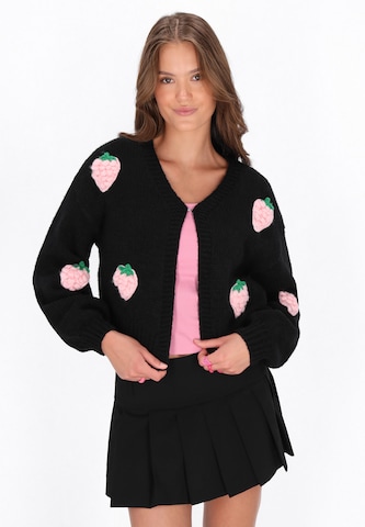 MYMO Oversize dzseki - fekete: elől