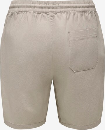 Only & Sons Regular Shorts 'Tel' in Beige