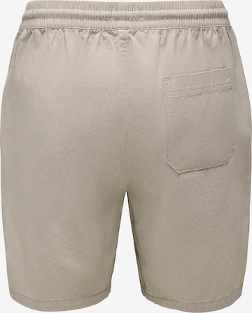 regular Pantaloni 'Tel' di Only & Sons in beige