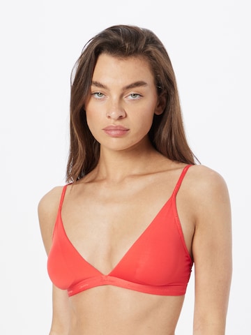 Calvin Klein Underwear Triangle Bra in Orange: front