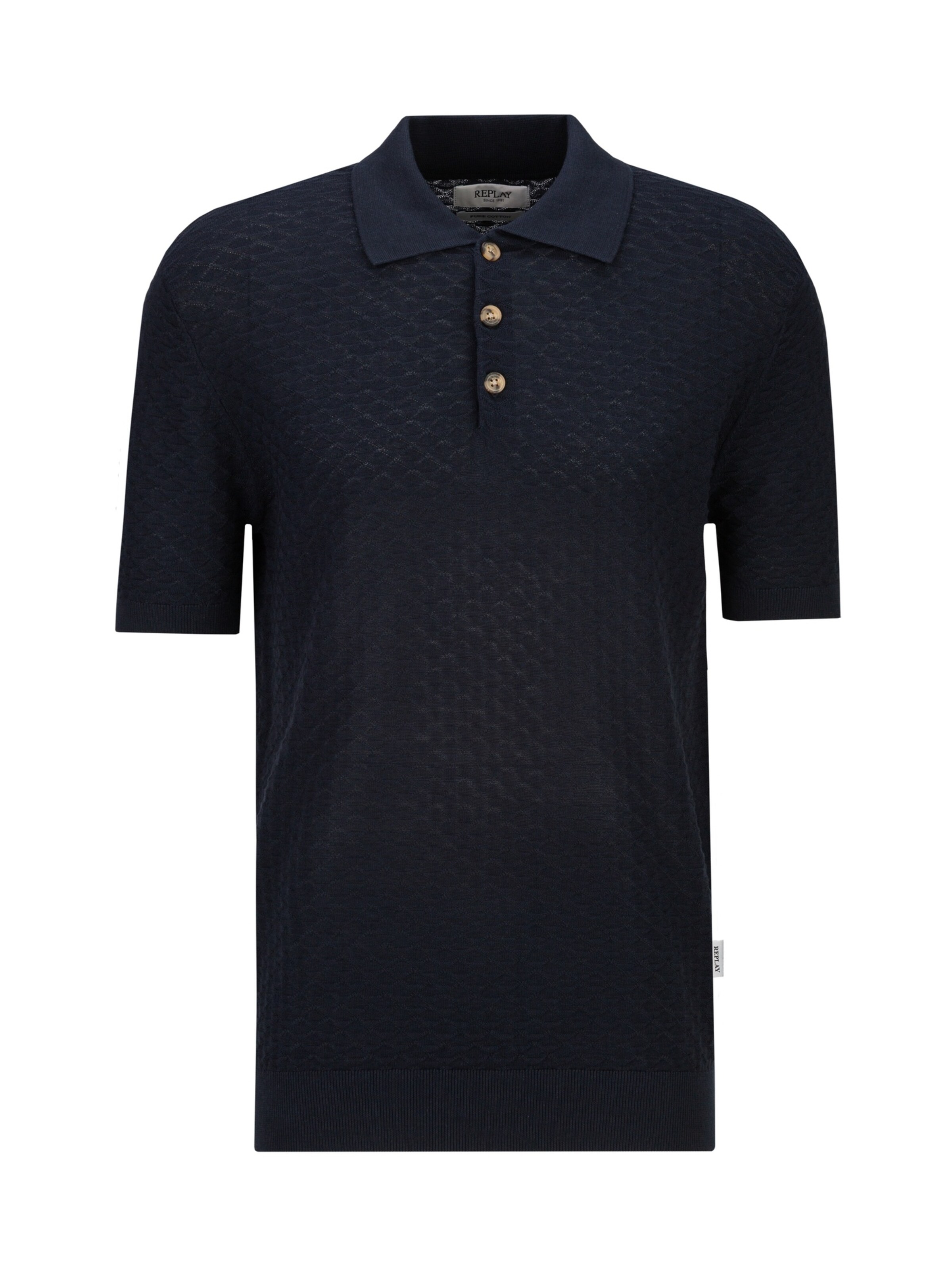 REPLAY Poloshirt 'Lasso' in Blau: Vorderseite