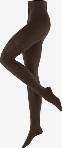 BURLINGTON Tights 'Argyle Affair' in Brown: front