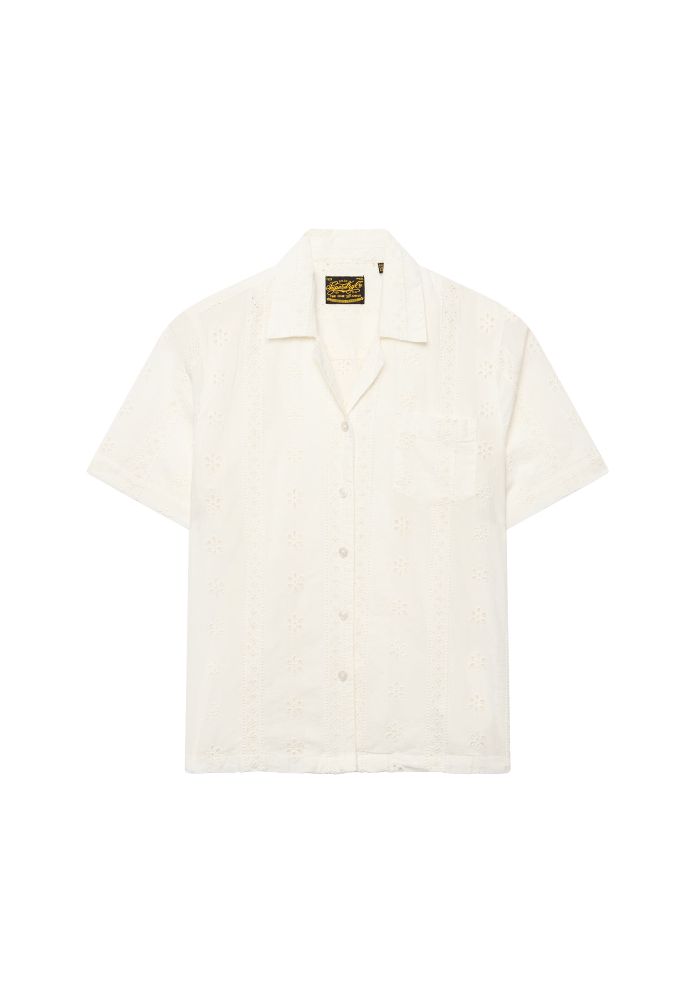 Superdry & Co Blouse 'Heritage' in Wit: voorkant