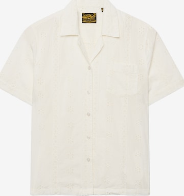 Superdry & Co Blouse 'Heritage' in Wit: voorkant