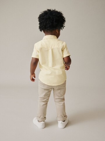 Next Regular fit Button Up Shirt in Yellow