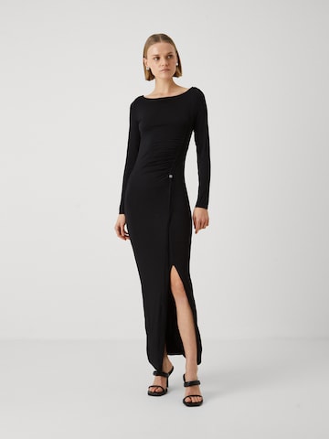 HUGO Φόρεμα 'Narianne' σε μαύρο: μπροστά