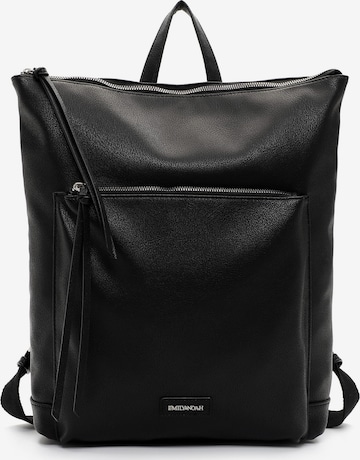 Emily & Noah Rugzak 'Ernestine' in Zwart: voorkant