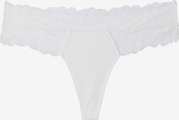String Calvin Klein en blanc : devant