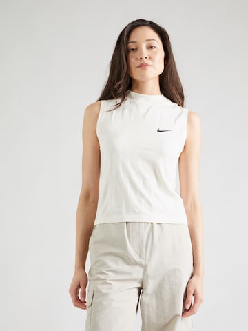 NIKE Performance shirt 'RUN DIVISION' in Beige: front