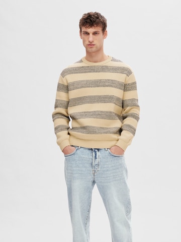 SELECTED HOMME Sweter 'Stan' w kolorze beżowy: przód