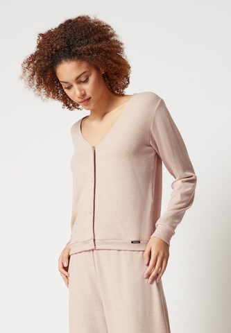 Skiny Gebreid vest 'Every Night' in Beige: voorkant