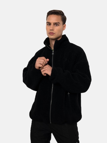 elho Fleece Jacket 'Kaprun 89' in Black: front