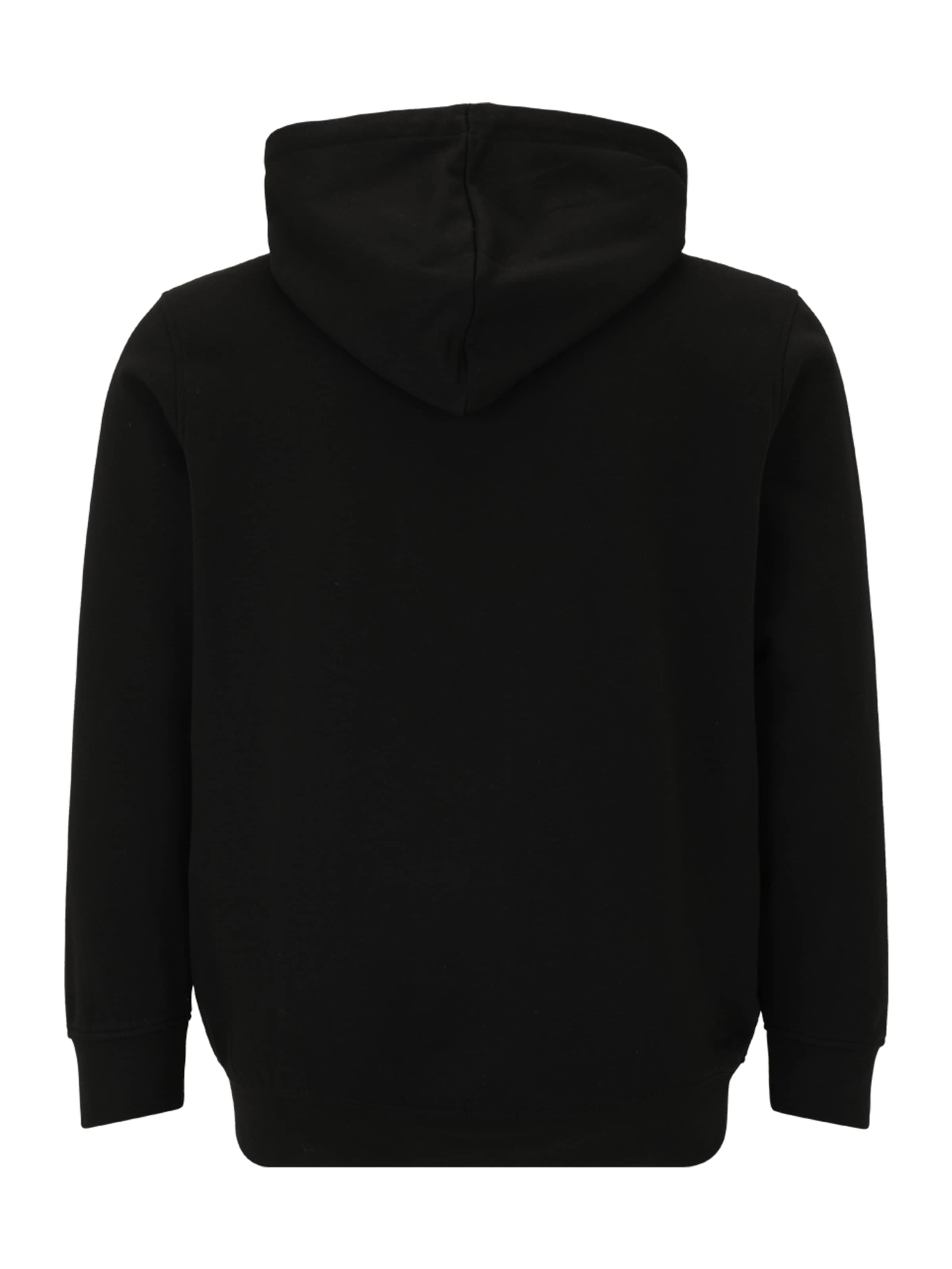 Jack & Jones Plus - Sudadera con cremallera 'JJESOHO' en negro