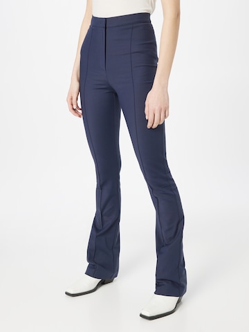 PATRIZIA PEPE Flared Pants in Blue: front