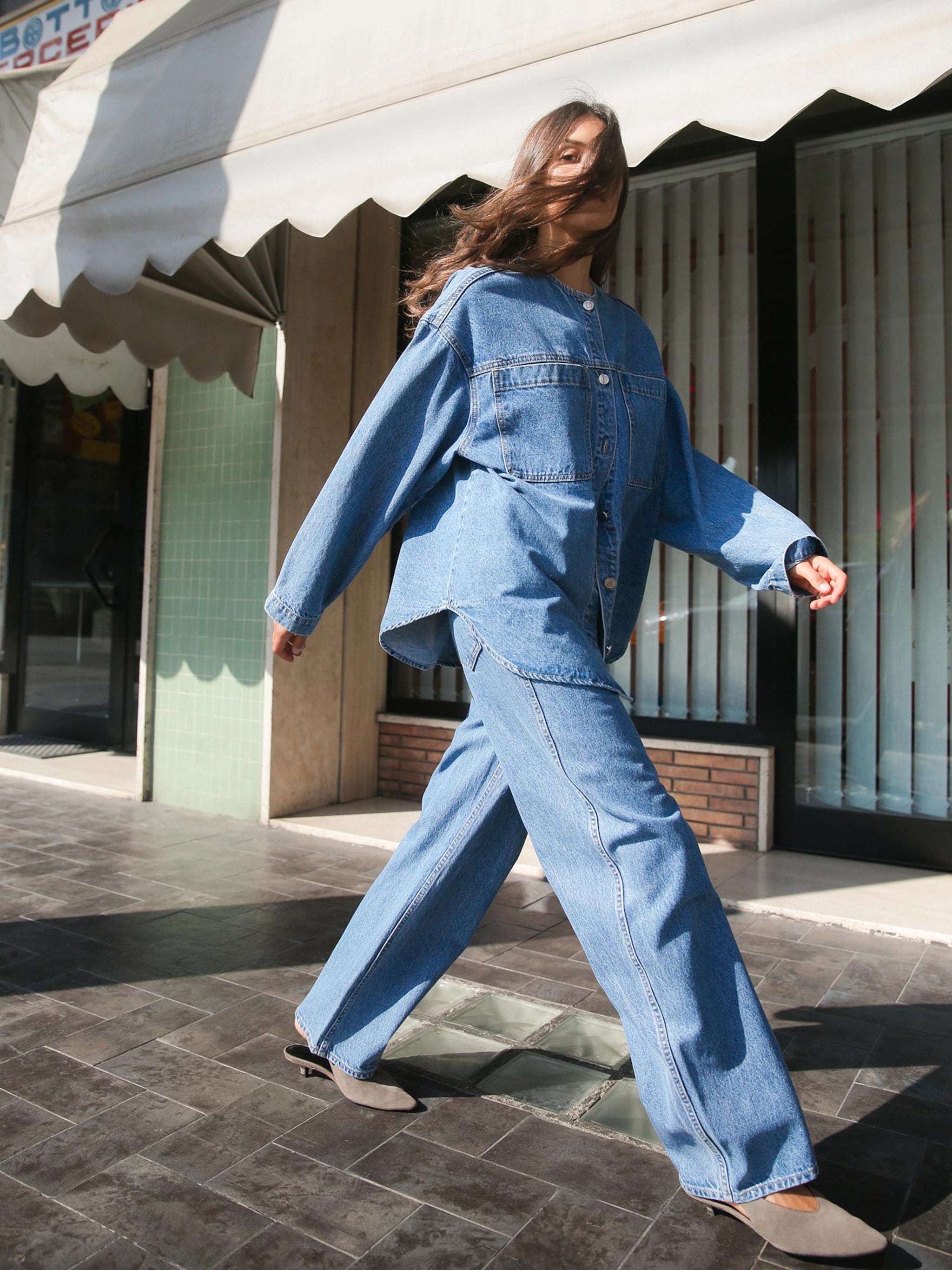 EDITED Producten Jeans 'Theodora' Blauw