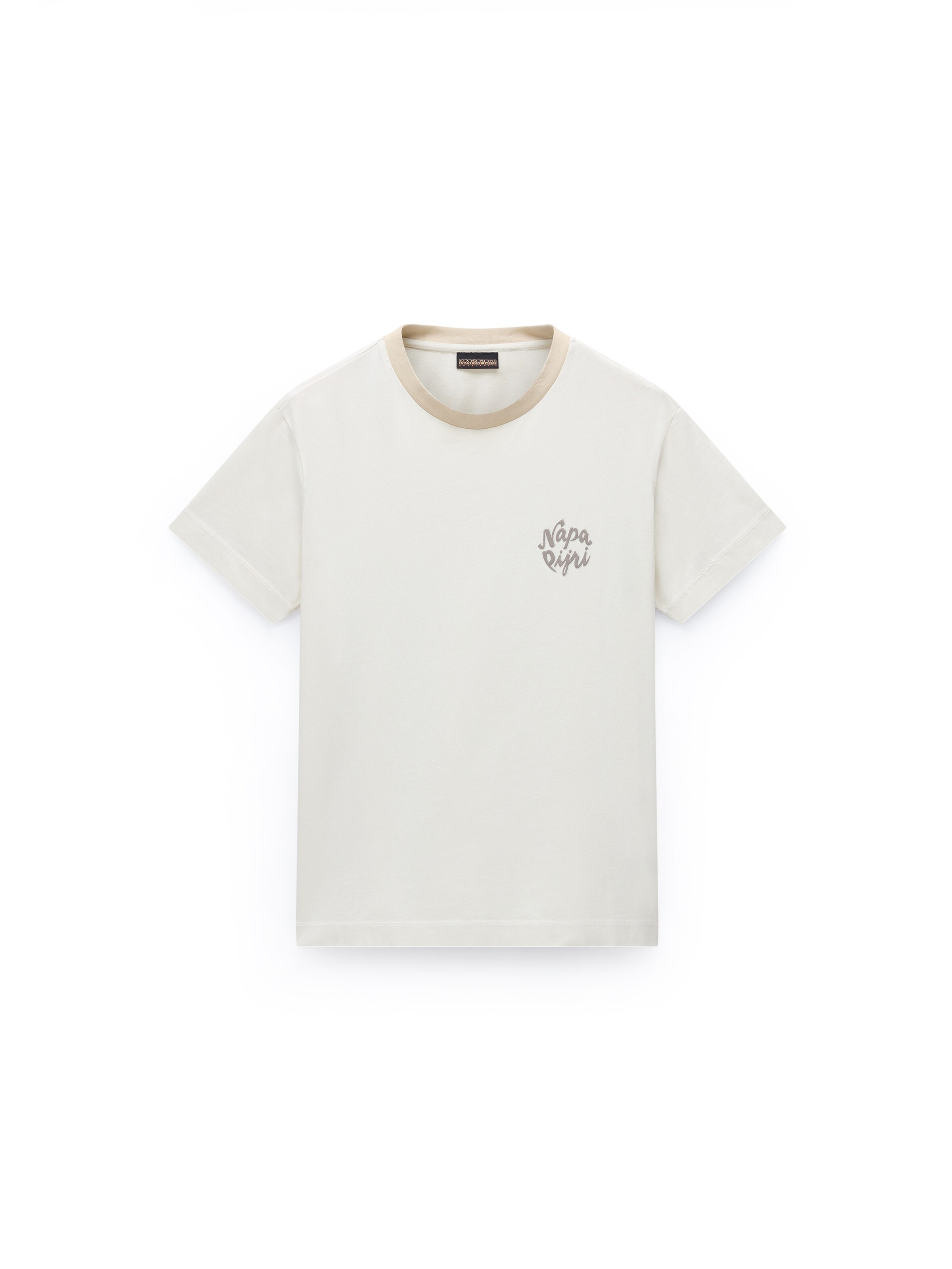 Tricou 'S-Fedaia' de la NAPAPIJRI pe bej: față