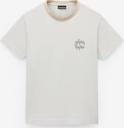 Marškinėliai 'S-Fedaia' iš NAPAPIJRI, spalva – kremo / tamsiai ruda, Prekių apžvalga