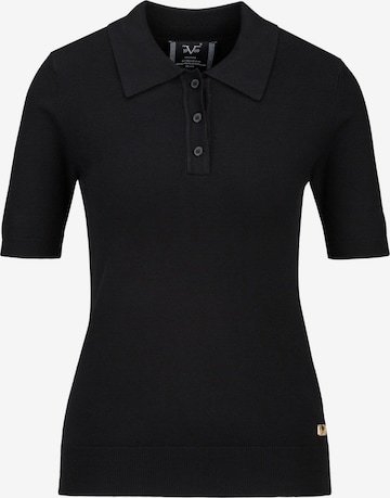 19V69 ITALIA Poloshirt 'Amnore' in Schwarz: Vorderseite