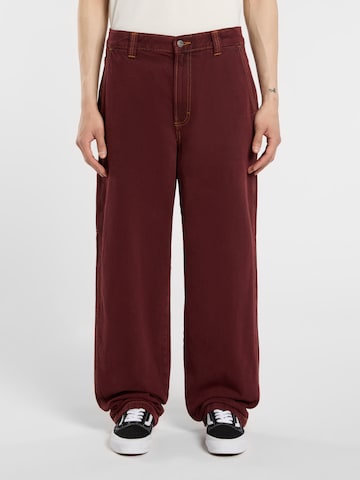 DICKIES Luźne Jeansy 'Madison' w kolorze czerwony: przód
