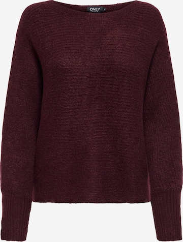 Pull-over 'ONLDaniella' ONLY en rouge : devant