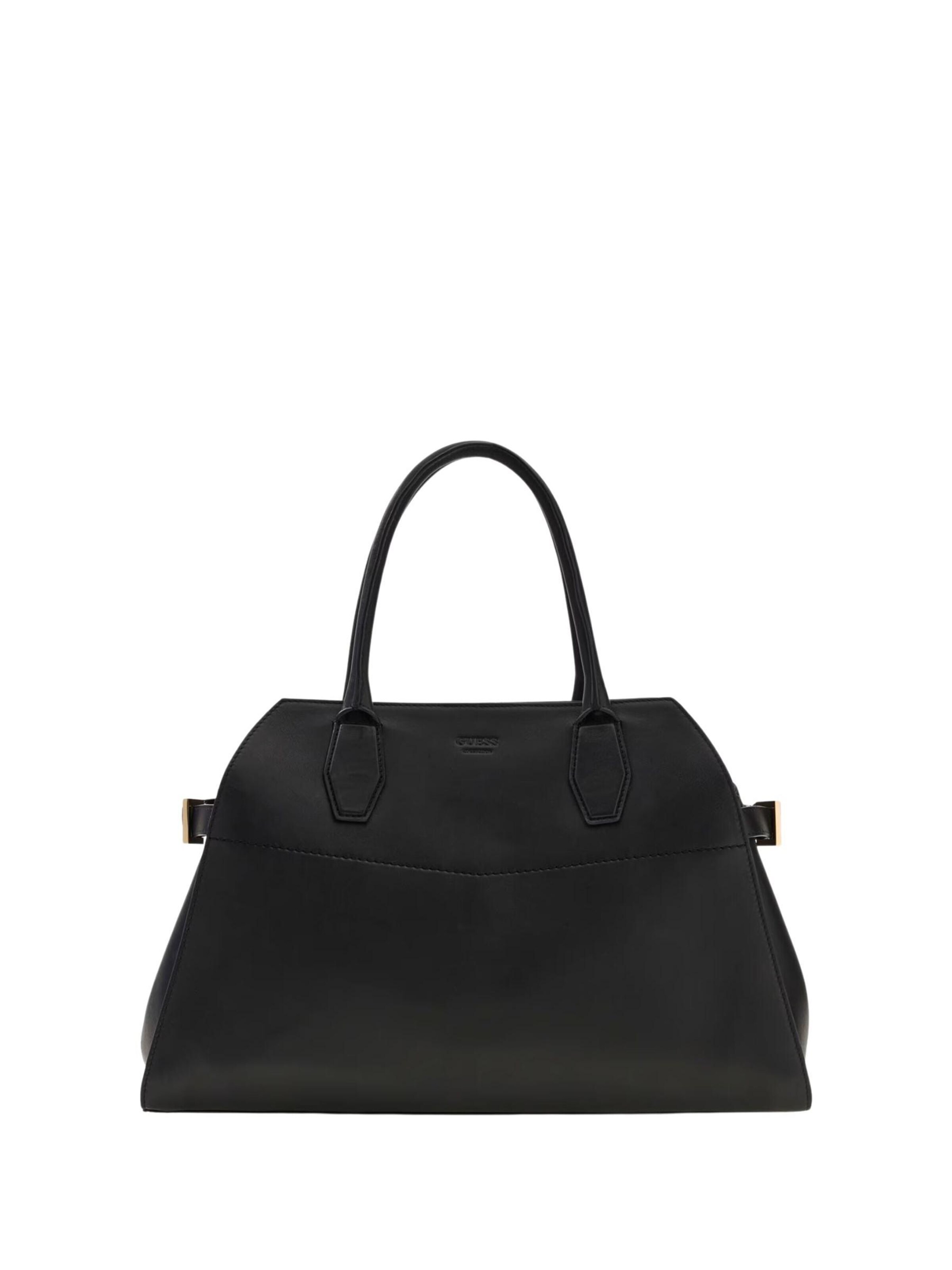 GUESS Torba za čez ramo 'Guess Sac Bandoulière Yulia Small Satchel Black' | črna barva