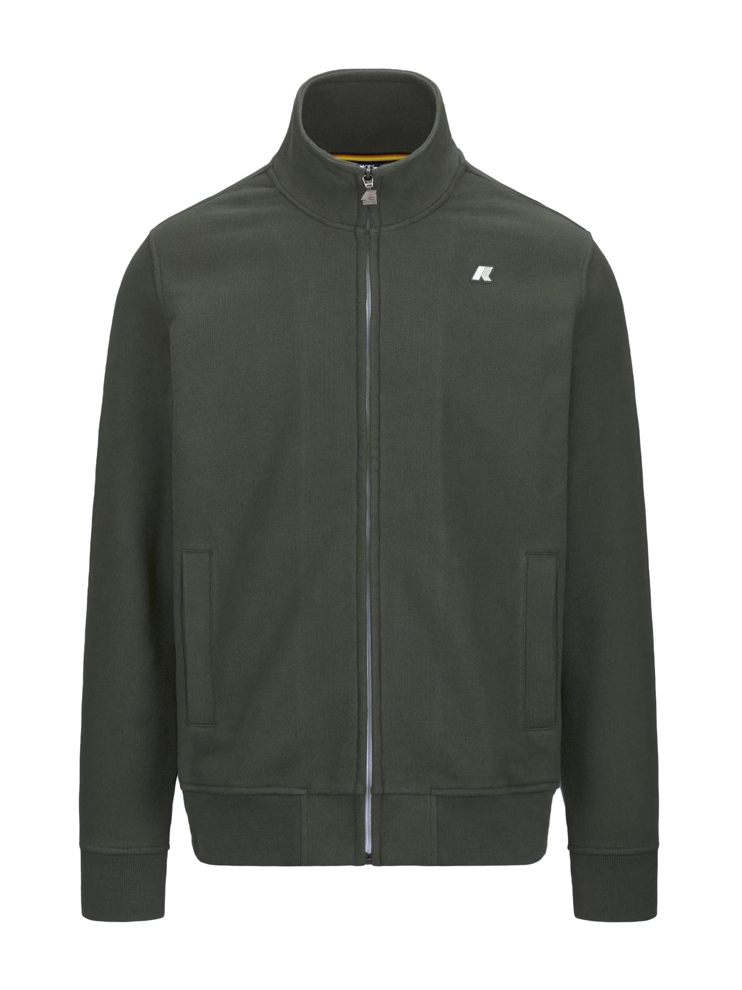 K-Way Sweat-shirt 'FINN HEAVY FLEECE FELPA FELPA' en vert foncé, Vue avec produit