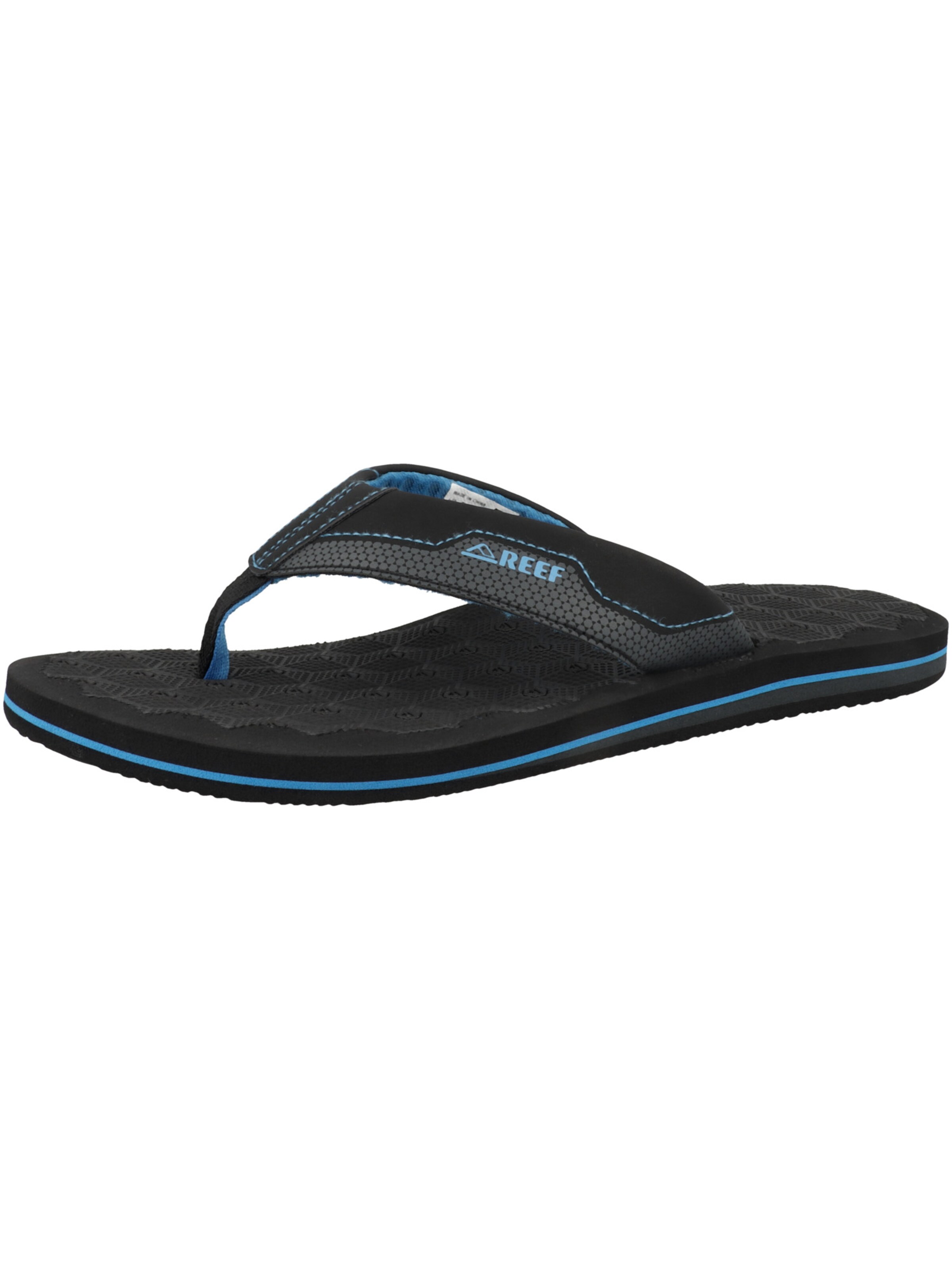 REEF - Chinelos de dedo 'The Ripper' em preto: frente