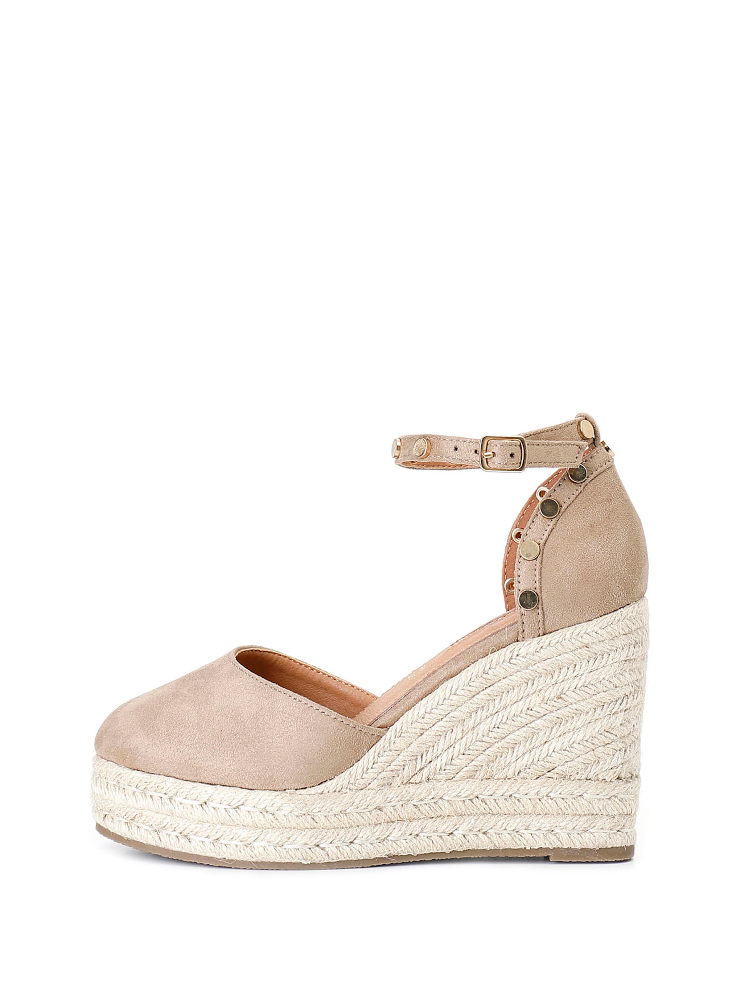 Sandalo di CAFè NOIR in beige: frontale