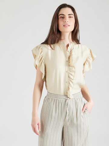 Camicia da donna 'Holiday' di modström in beige: frontale